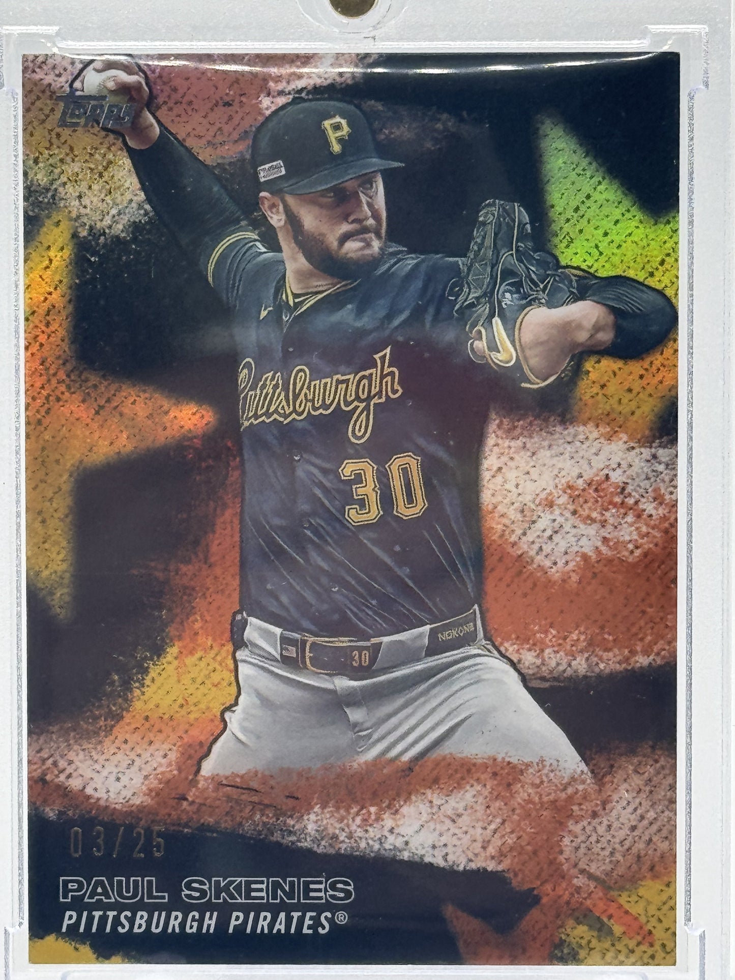 2026 Topps #SMLB-21 Paul Skenes Stars of MLB Orange Foil # 3/25