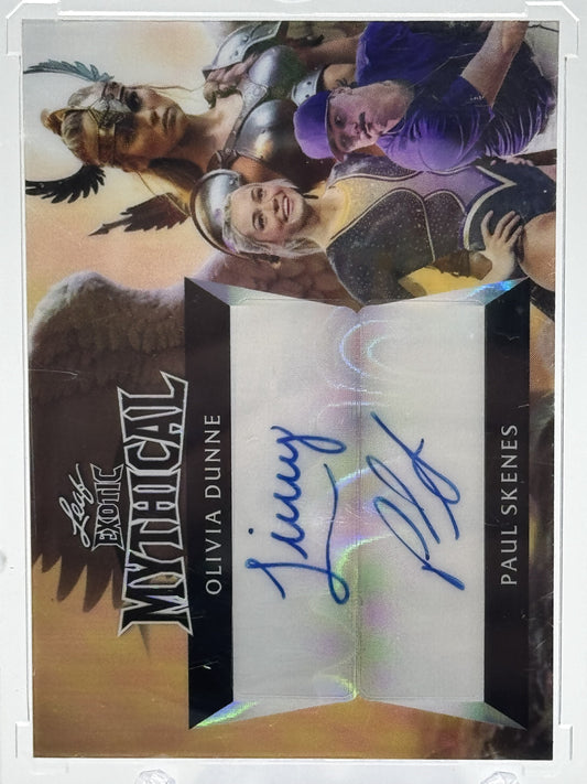 2024 Leaf Exotic Mythical #DMA-24 Paul Skenes / Olivia Dunne Dual Auto #1/1