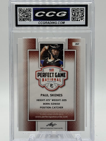 2019 Leaf Perfect Game National Showcase #267 Paul Skenes Base Common CGC 10