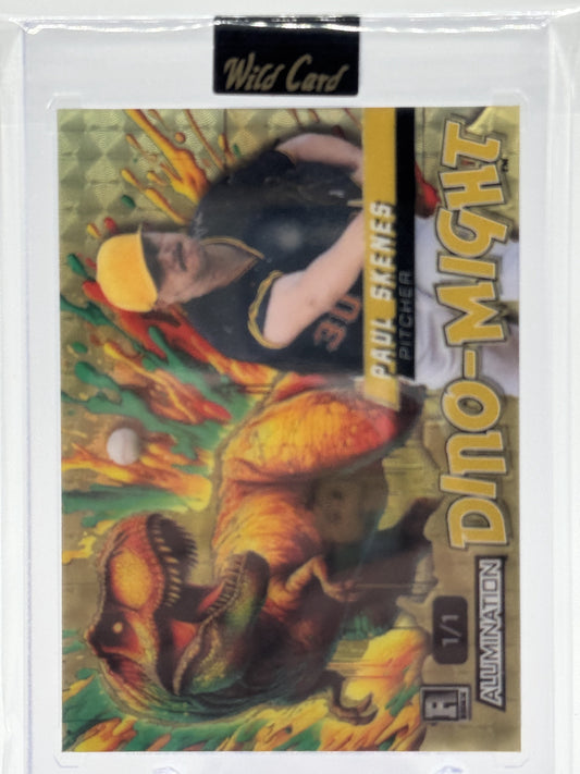 2024 WC Alumination Dino-Might - T-Rex Gold Vinyl True Paul Skenes # 1/1 Rookie
