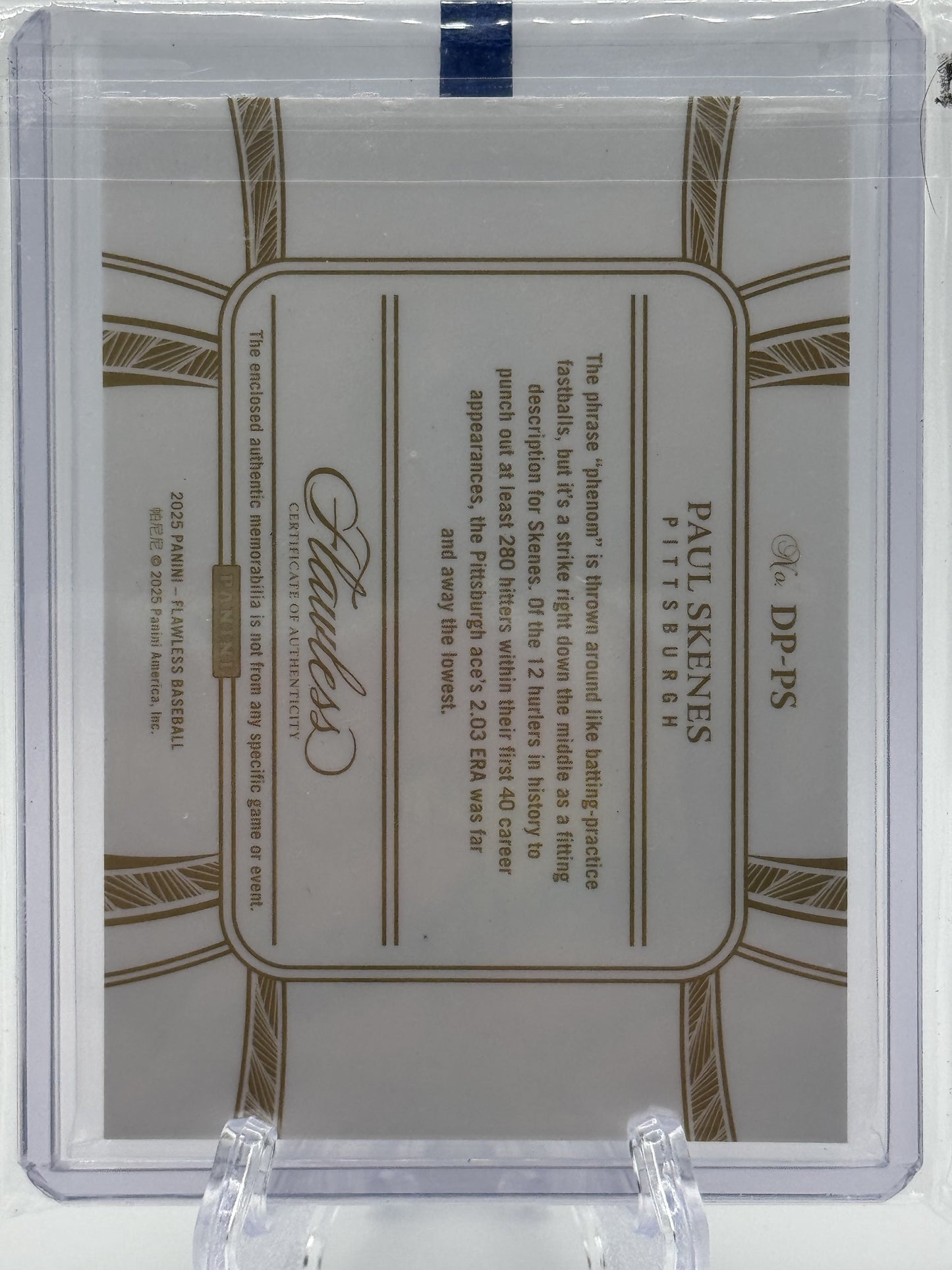 2024 Panini Flawless Duel Patches #DP-PS Paul Skenes # 16/25