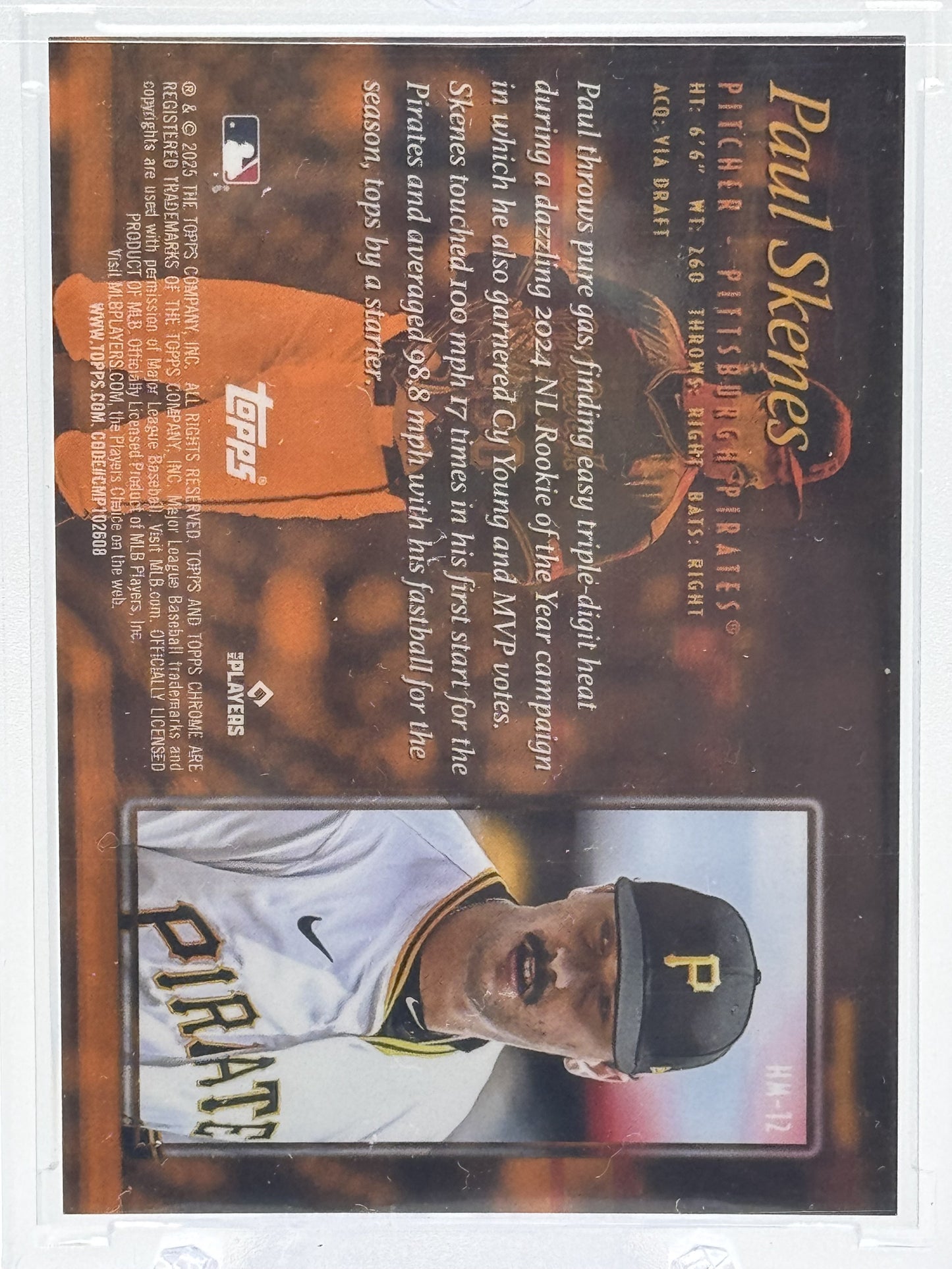 2025 Topps Chrome #HM-12 Paul Skenes Hobby Masters