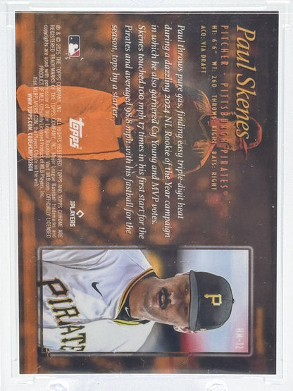 2025 Topps Chrome #HM-12 Paul Skenes Hobby Masters