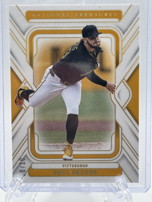 2025 Panini National Treasures #9 Paul Skene's Holo Gold # 10/10