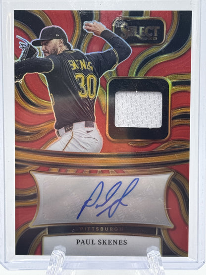 2024 Panini Select #AM-PS Paul Skene's Auto Memorabilia Red Prizms # 48/49