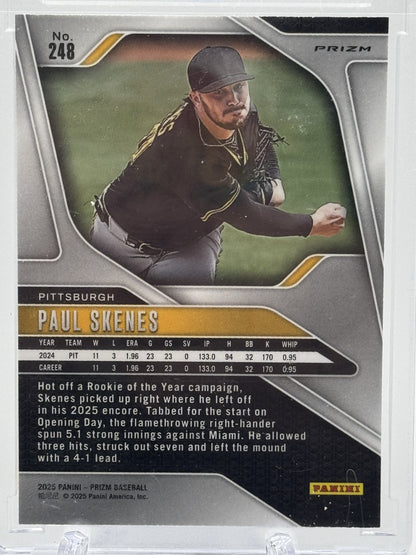 2025 Panini Prizm #248 Paul Skenes Glitter Prizms