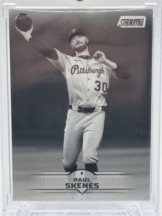 2025 Stadium Club #105 Paul Skenes Black and White
