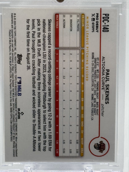 2024 Topps Pro Debut #PDC-140 Paul Skenes Image Variation Foil