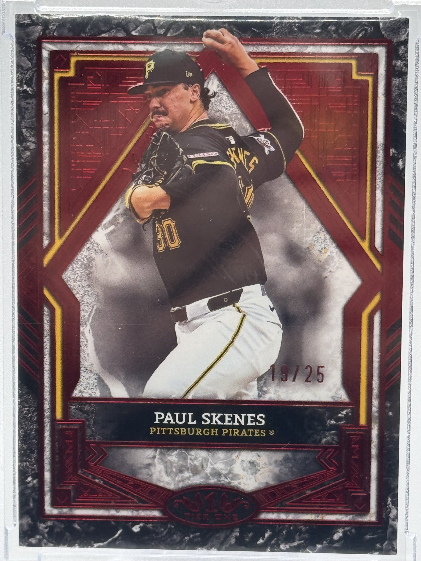 2025 Topps Tier One #55 Paul Skenes Red Foil #/25