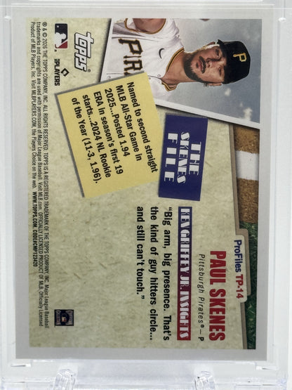 2026 Topps #TP-14 Paul Skenes Topps Profiles Orange Foil # 22/25
