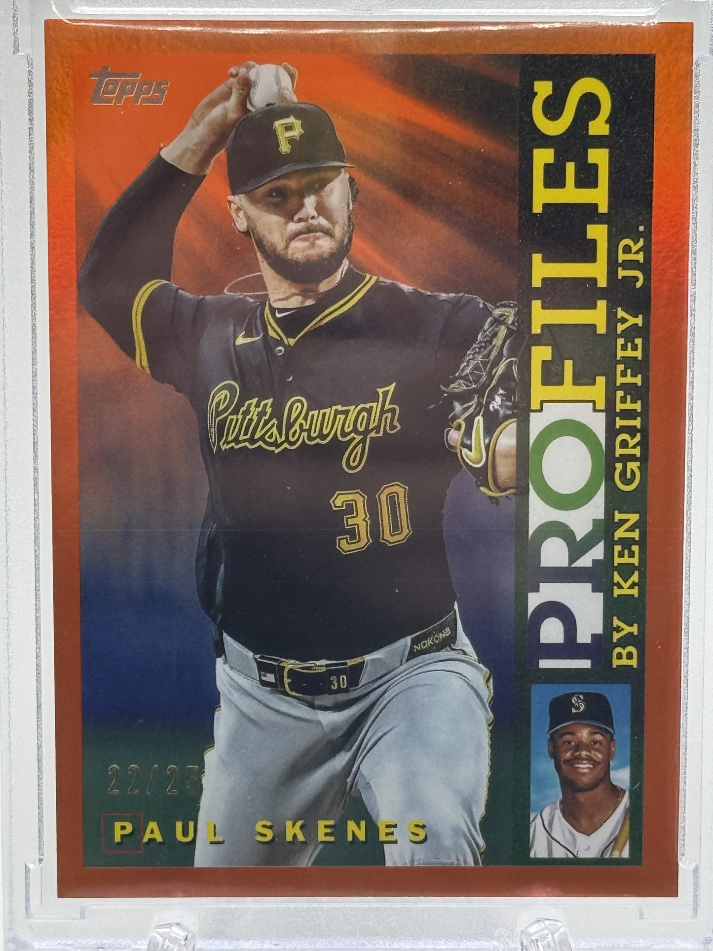 2026 Topps #TP-14 Paul Skenes Topps Profiles Orange Foil # 22/25