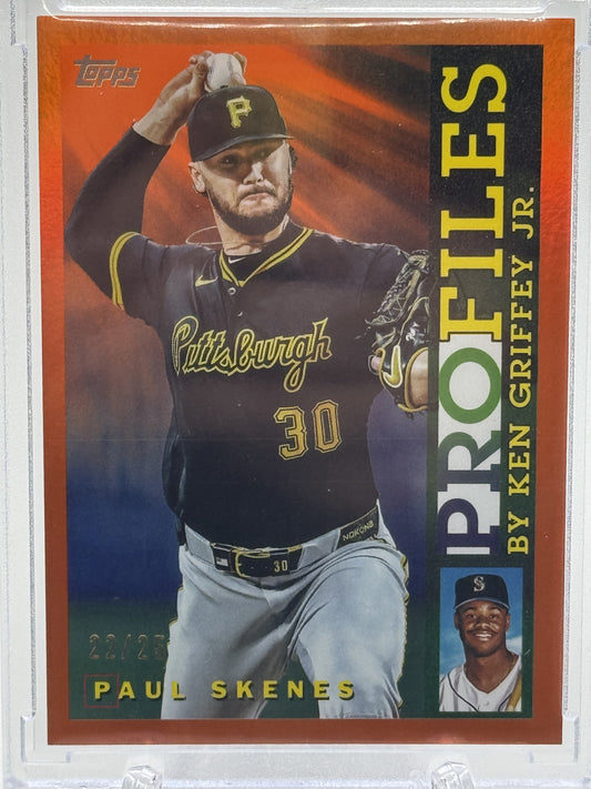 2026 Topps #TP-14 Paul Skenes Topps Profiles Orange Foil # 22/25