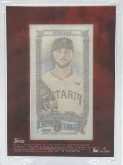 2025 Topps Allen & Ginter #128 Paul Skenes Mini Cloth # 10/10