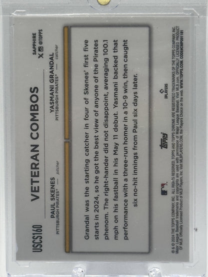 2024 Topps Chrome Update Sapphire Edition #USCS160 Duo Paul Skenes # 08/50