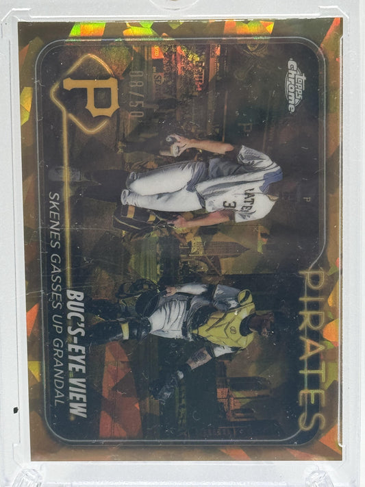 2024 Topps Chrome Update Sapphire Edition #USCS160 Duo Paul Skenes # 08/50