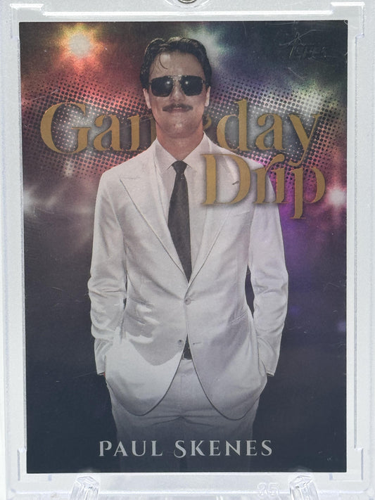 2025 Topps #GD-8 Paul Skenes Gameday Drip Gold # 04/50