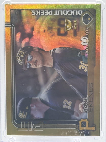 2025 Topps #DP-13 Paul Skenes Dugout Peeks Gold # 28/50