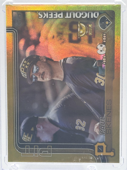 2025 Topps #DP-13 Paul Skenes Dugout Peeks Gold # 28/50