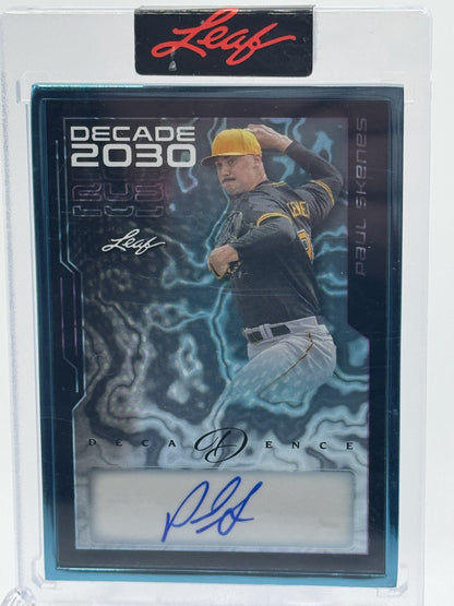 2024 Leaf - Decade 2030 Auto Turquoise #D30-PS1 Paul Skenes #6/10 Encased