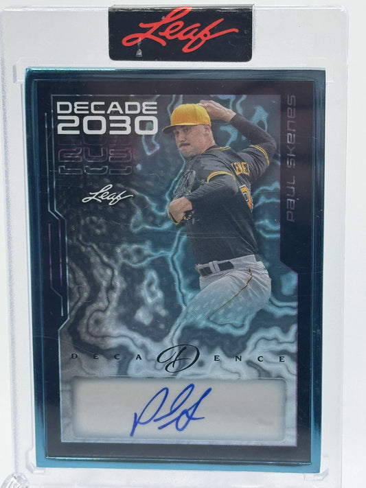 2024 Leaf - Decade 2030 Auto Turquoise #D30-PS1 Paul Skenes #6/10 Encased