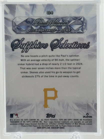 2025 Topps Chrome Sapphire Edition #SS-9 Paul Skenes Sapphire Selections