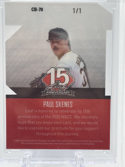 2025 Leaf 15th Anniversary Paul Skenes Blue Crystal Die-Cut 1/1.