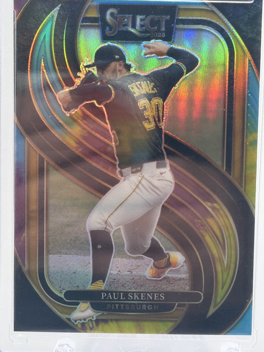 2025 Panini Select #196 Paul Skenes Tie-Dye Prizms # 11/25