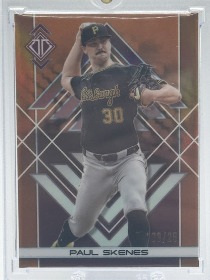 2024 Topps Transcendent Collection #98 Paul Skenes Orange Refractor # 9/25