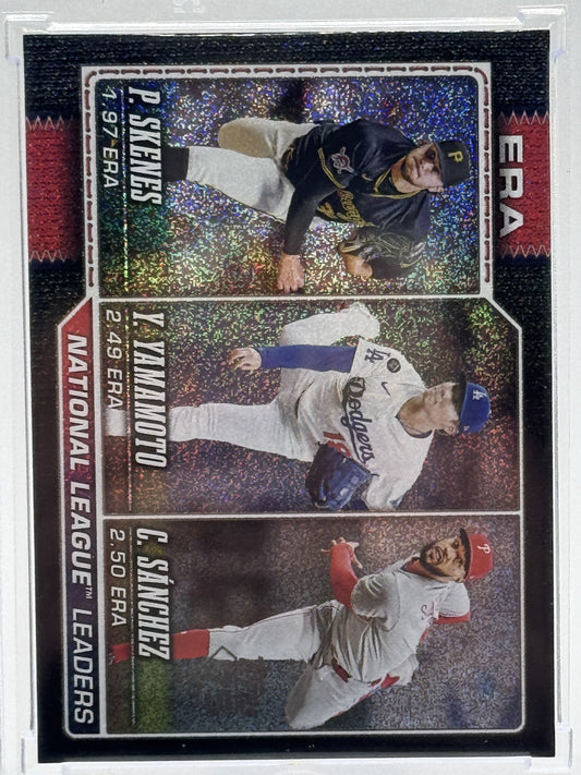 2026 Topps Series 1 #203 Paul Skenes / Yamamoto / Black Sand glitter 10/10