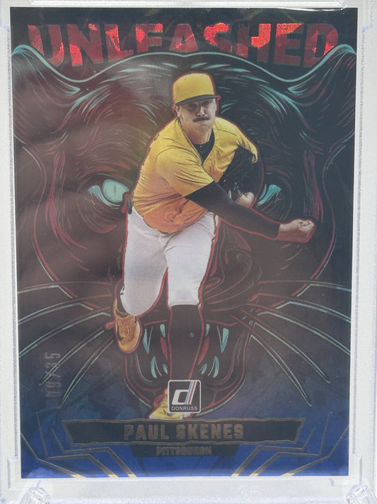 2025 Donruss #20 Paul Skenes Unleashed Blue Ice # 9/35