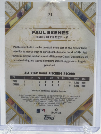 2025 Topps Diamond Icons #71 Paul Skenes Genuine Diamond Icons # 18/25
