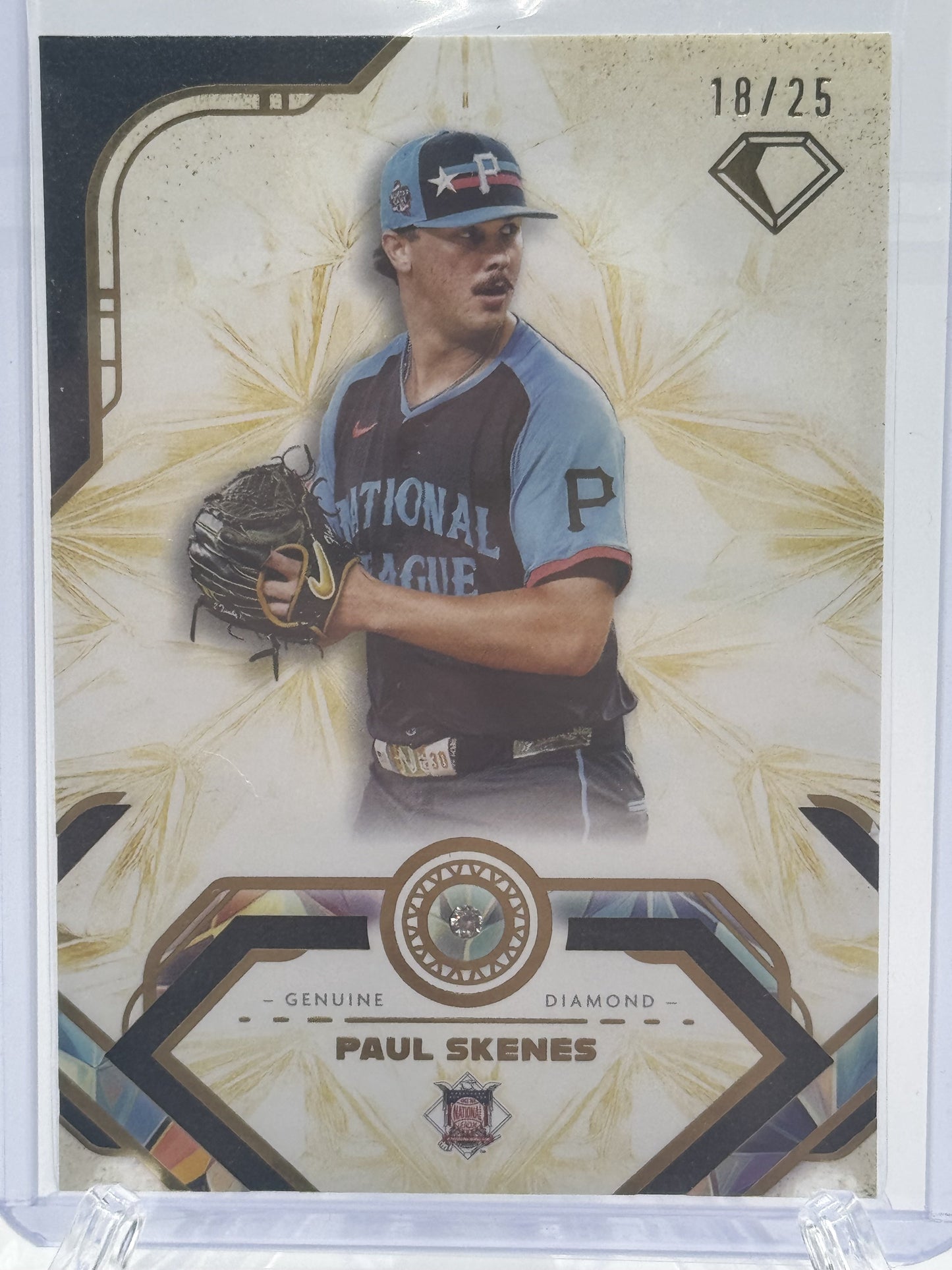 2025 Topps Diamond Icons #71 Paul Skenes Genuine Diamond Icons # 18/25