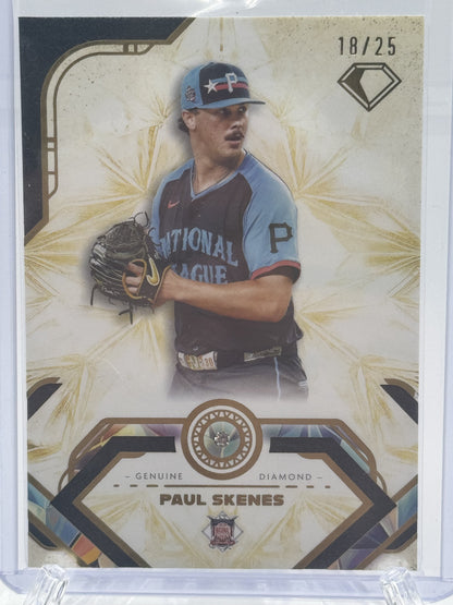 2025 Topps Diamond Icons #71 Paul Skenes Genuine Diamond Icons # 18/25