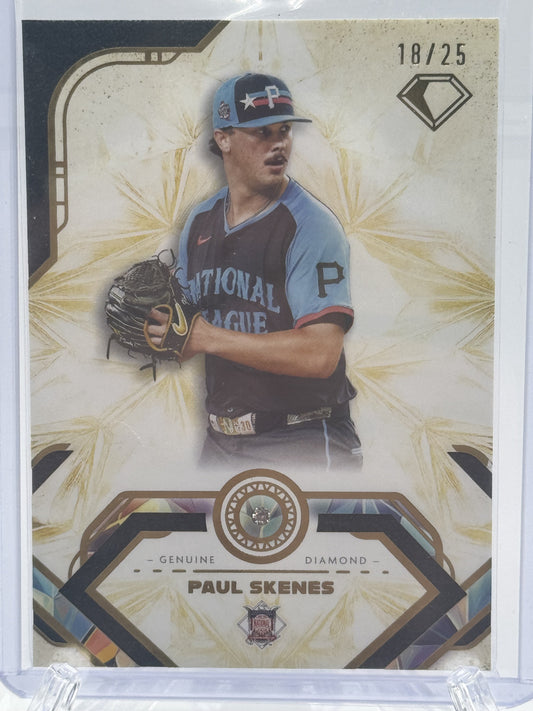 2025 Topps Diamond Icons #71 Paul Skenes Genuine Diamond Icons # 18/25