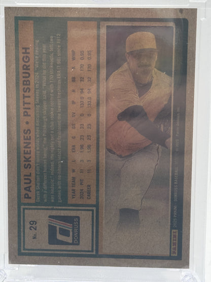 2025 Donruss #29 Paul Skenes Artist Proof # 10/25