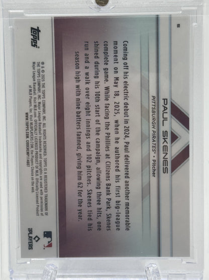 2025 Topps Transcendent  #98 Paul Skenes Image Variation Black Refractor # 6/10