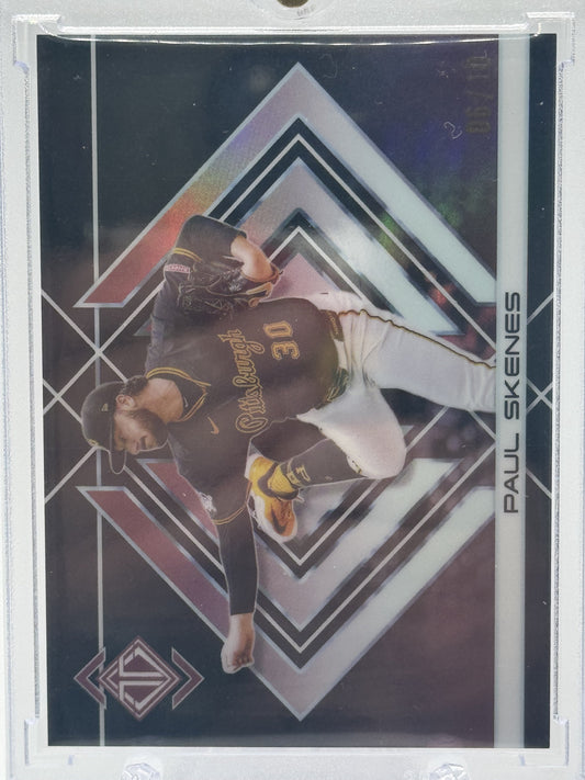 2025 Topps Transcendent  #98 Paul Skenes Image Variation Black Refractor # 6/10