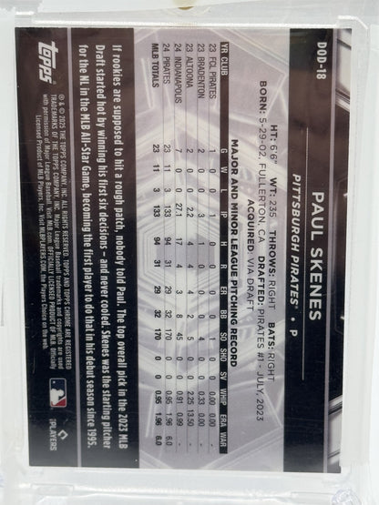 2025 Topps Chrome Black #DOD-18 Paul Skenes Depth of Darkness