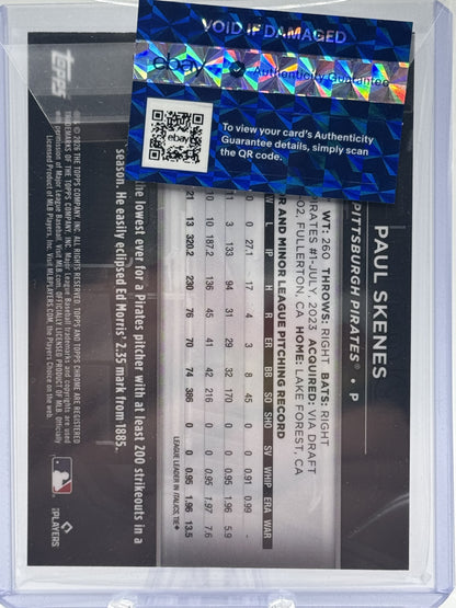2026 Topps Chrome Black #DOD-13 Paul Skenes Depth of Darkness