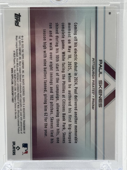2025 Topps Transcendent #5 Paul Skenes Image Variations Orange Refractor # 24/25