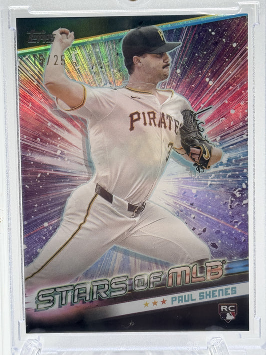 2024 Topps Update #CSMLB-64 Paul Skenes Stars of MLB Chrome Black  # 15/25