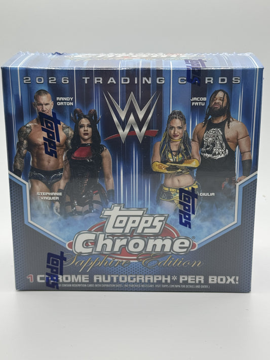 2026 Topps Chrome Sapphire Edition WWF