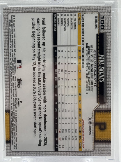 2026 Topps #100 Paul Skenes Hidden Mascots