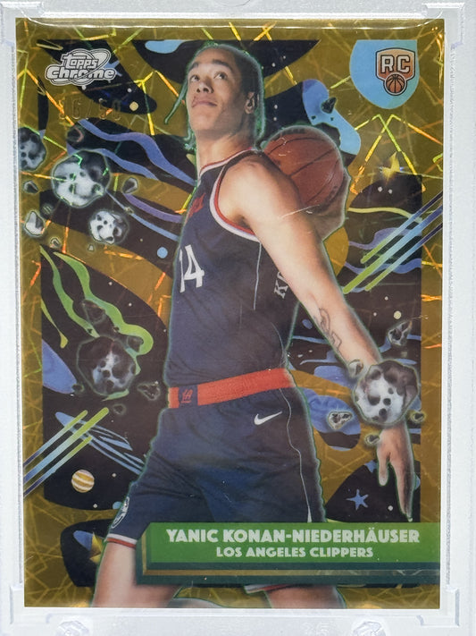 2026 Topps Chrome Cosmic #116 Yanic Niederhäuser Gold Interstellar # 36/50