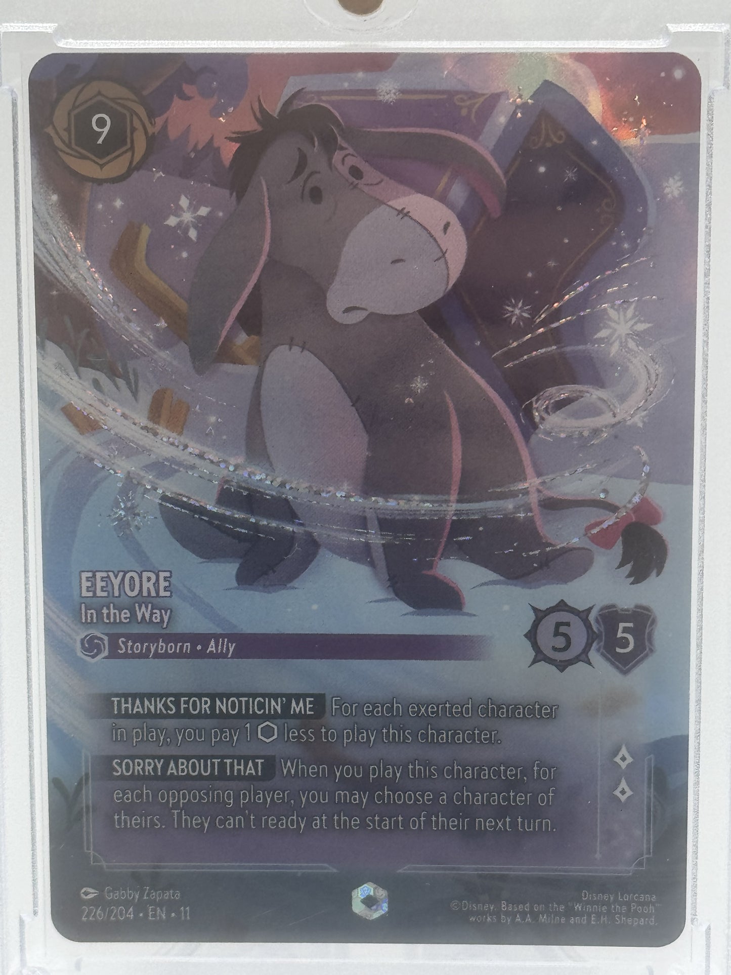 Disney 2025 Winterspell #226/204 Eeyore In the Way Enchanted