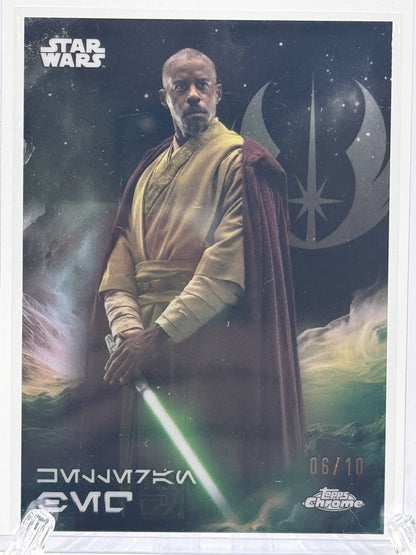 2025 Topps Chrome Star Wars #AV-72 Kelleran Beq Aurebesh Mustafar Black