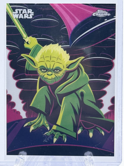 2025 Topps Chrome Star Wars #KL-20 Yoda Kyber Light