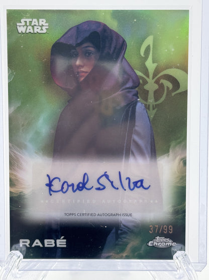 2025 Topps Chrome Star Wars #A-KCS Karol Silva Autographs Kashyyyk Green # 37/99