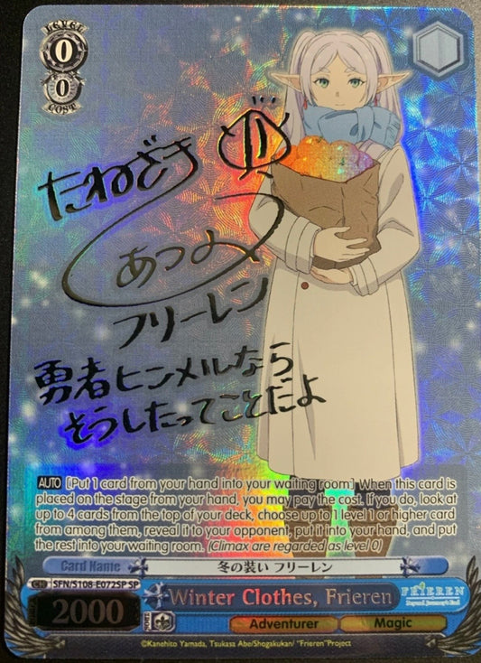 2024 Weiss Schwarz Frieren: Beyond Journey's End WINTER CLOTHES, FRIEREN SP