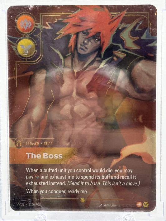 Riftbound Orgins #310/298 Sett The Boss Overnumbered